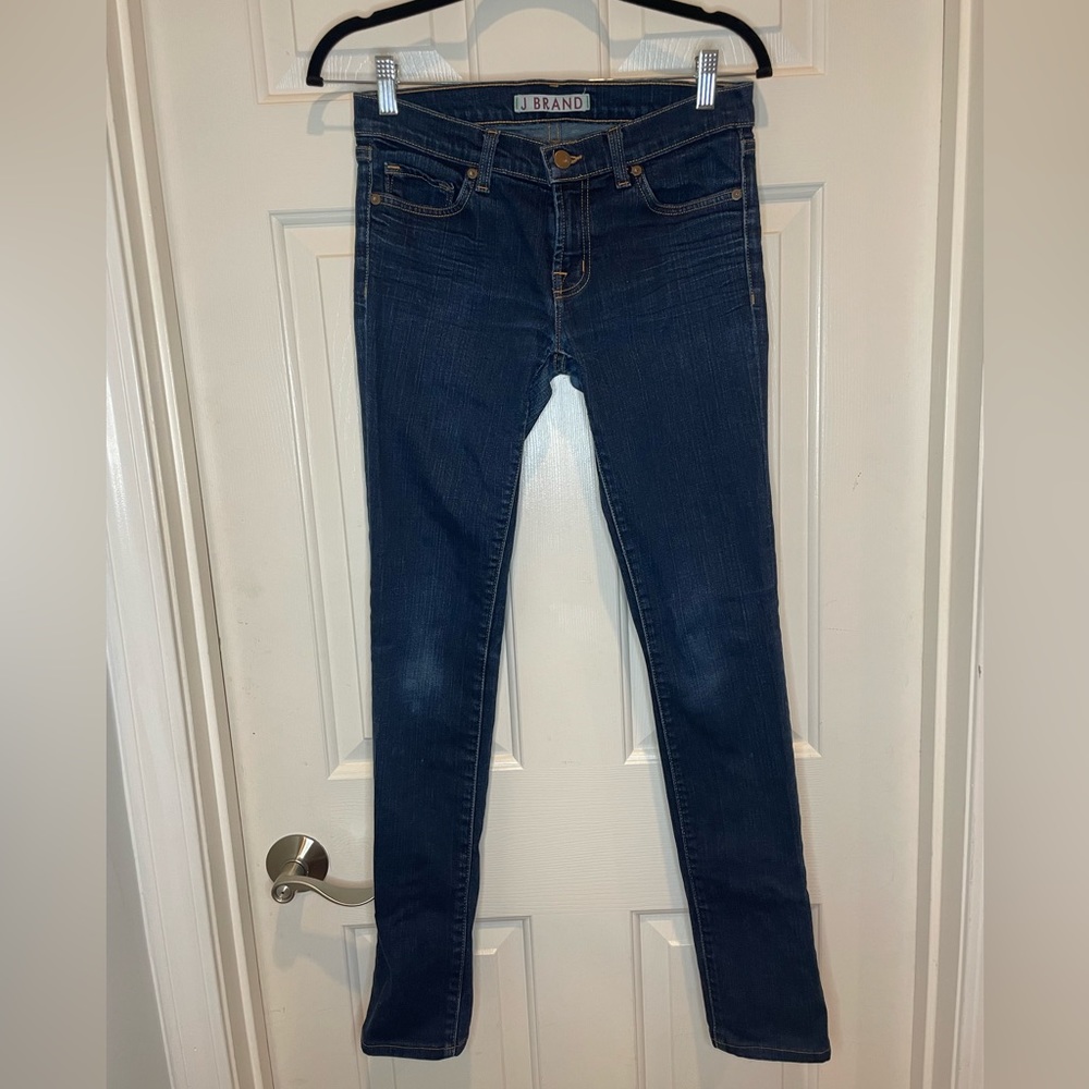 J Brand Pencil Leg Mid Rise Blue Jeans 27